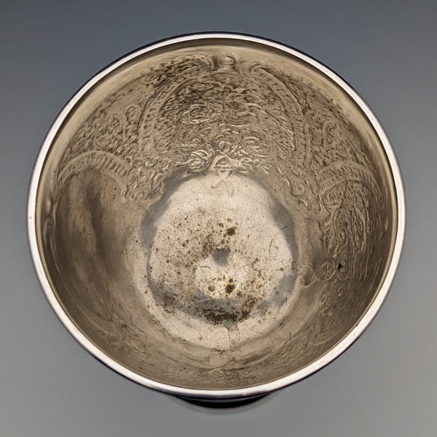 Circa 1890 British Antique Silver Plated Goblet Walker and Hall