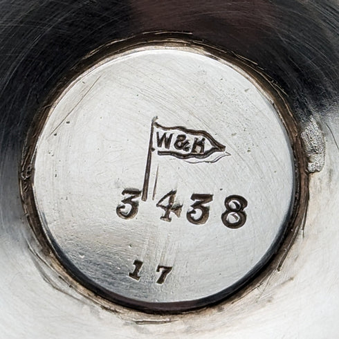 Circa 1890 British Antique Silver Plated Goblet Walker and Hall