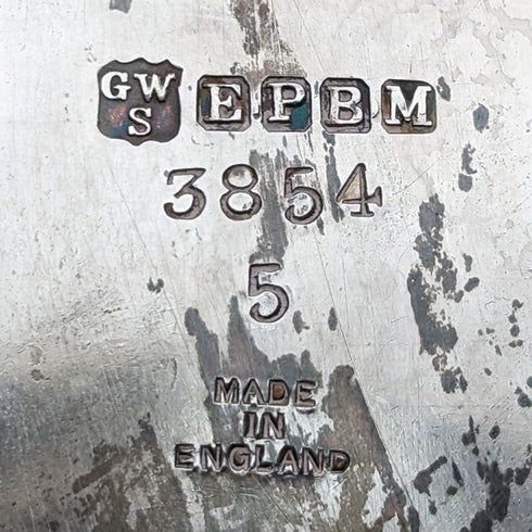 1900年左右英國古董銀盤茶壺George Wish