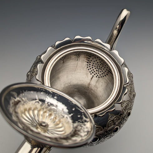 英国アンティーク ビクトリアン シルバープレート製 ティーセット