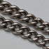 Circa 1920 British Antique Sterling Silver Double Albert Chain 59g Sterling Silver Lizard Fob
