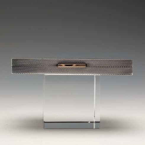 1949 British Vintage Sterling Silver Rose Decoration Cigarette Case 101g JHC