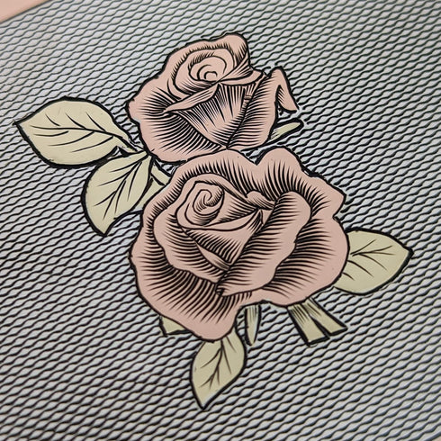 1949 British Vintage Sterling Silver Rose Decoration Cigarette Case 101g JHC