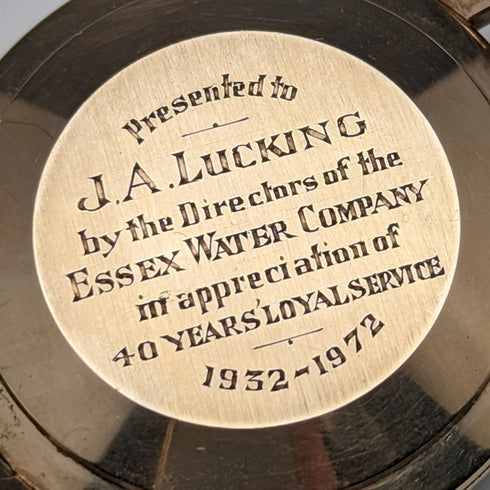 1970 英國復古 JW Benson K9 純金錶殼男錶運作良好