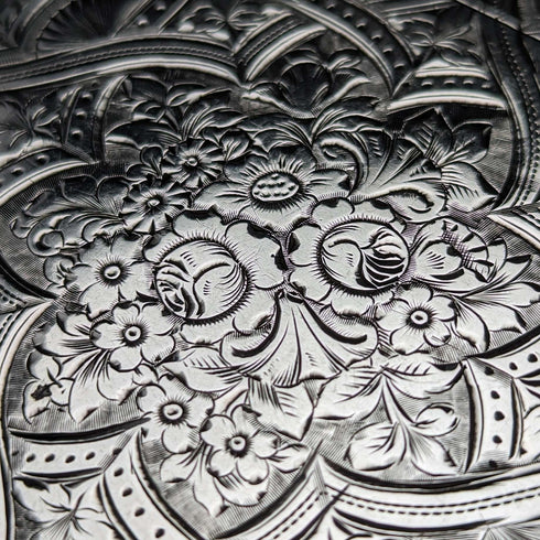 1898 British Antique Sterling Silver Card Case 75g Saunders and Shepherd