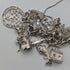 British vintage sterling silver charm bracelet 100g