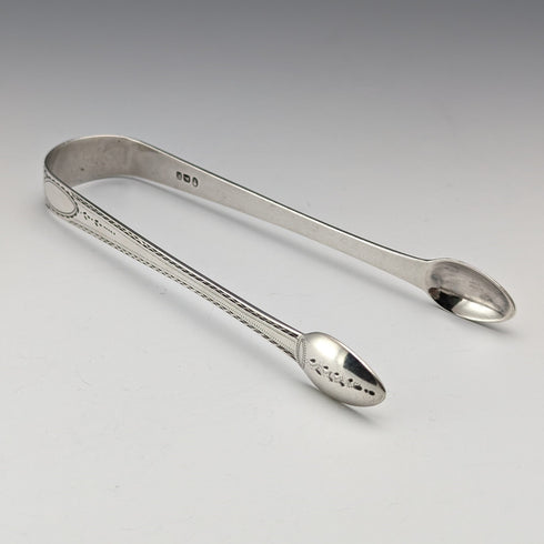1800 British Antique Sterling Silver Sugar Tongs 28g Stephen Adams