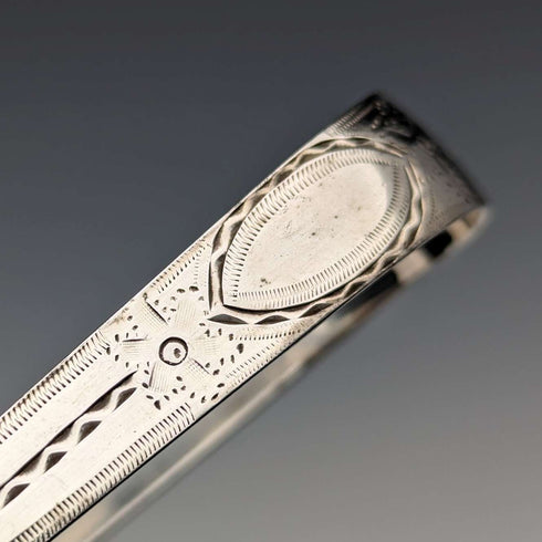 1800年頃 英国アンティーク 純銀製 シュガートング 25g George Smith IV