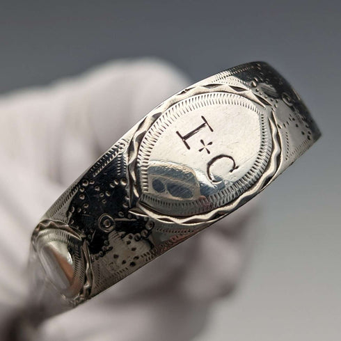1800年頃 英国アンティーク 純銀製 シュガートング 25g George Smith IV