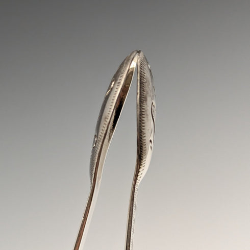 約 1800 年英國古董純銀糖鉗 25 克喬治史密斯四世