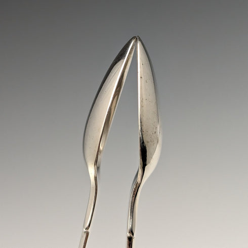 1823 British Antique Sterling Silver Sugar Tongs 27g John William Blake