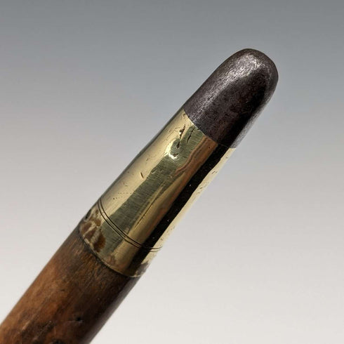 1897 年手杖,雕刻圓柄,純銀裝飾,88 厘米