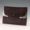1917 British Antique Sterling Silver Decorated Leather Purse Coin Purse Frederwick Wilson