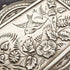 British antique silver flower and bird design brooch