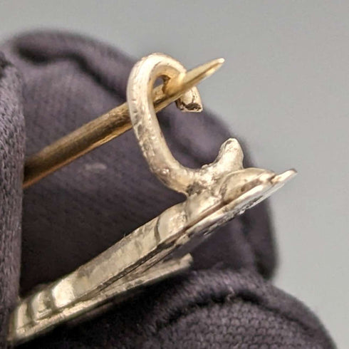 1897 英國古董純銀馬蹄形設計胸針 Ward Brothers