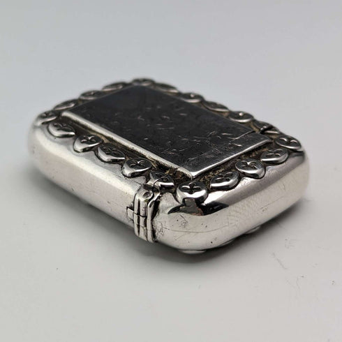 1893 British Antique Sterling Silver Vesta Case 12g Match Case Revell and Co