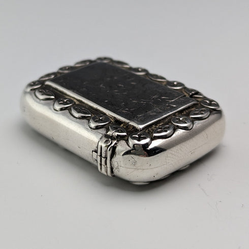 1893 British Antique Sterling Silver Vesta Case 12g Match Case Revell and Co
