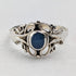 英国ヴィンテージジュエリー ブルーストーン 純銀リング(9.5号)指輪