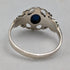 英国ヴィンテージジュエリー ブルーストーン 純銀リング(9.5号)指輪