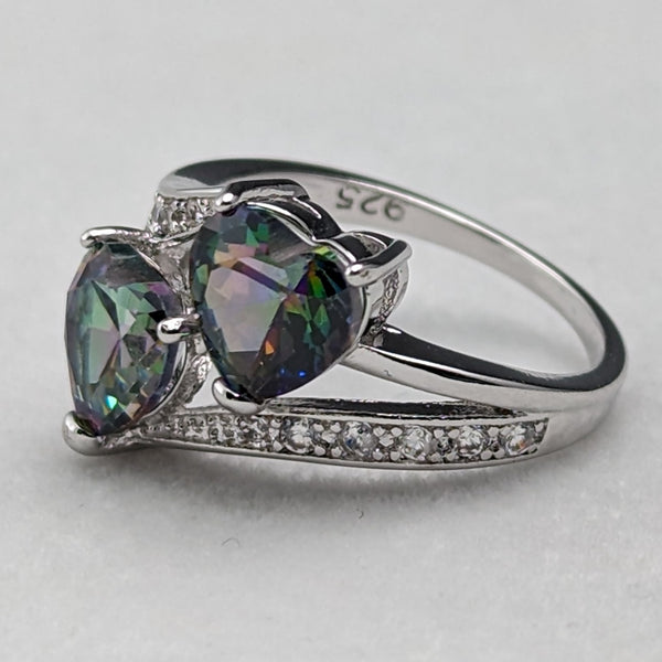 British Vintage Jewelry Multicolor Sterling Silver Toi Emore Ring (No. 9.5) Ring