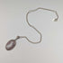British Vintage Wedgwood Sterling Silver & Lilac Jasper Pendant Necklace