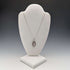 British Vintage Wedgwood Sterling Silver & Lilac Jasper Pendant Necklace