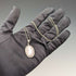 British Vintage Wedgwood Sterling Silver & Lilac Jasper Pendant Necklace