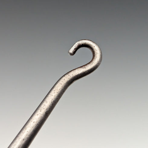 1907 British Antique Sterling Silver Handle Large Button Hook 24cm