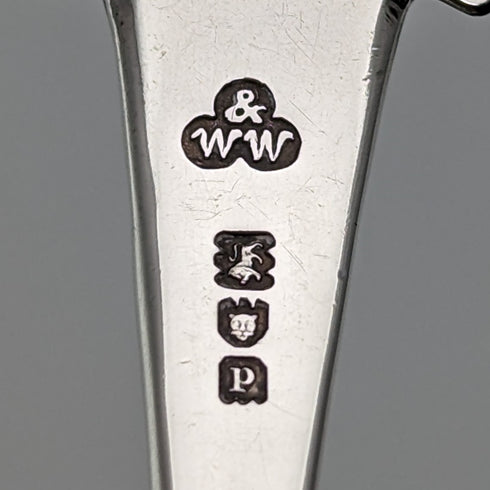 1910 年英國古董純銀茶盒湯匙 WAKELY & WHEELER