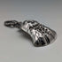 1880 British Antique Sterling Silver Tea Caddy Spoon with Grape Decoration