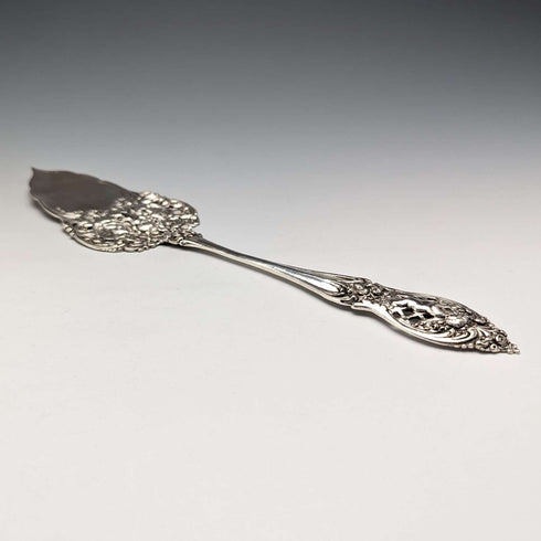 German Antique 800 Silver Embossed Pastry Server