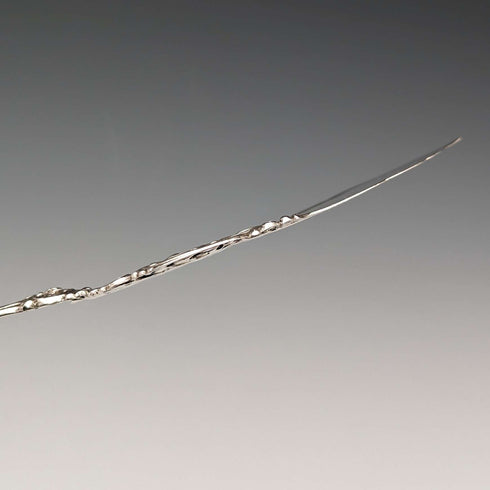 German Antique 800 Silver Embossed Pastry Server