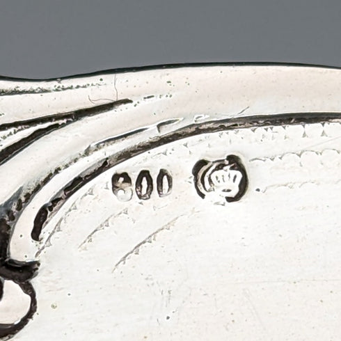 ドイツ アンティーク 800シルバー製 浮き彫り装飾 ペストリーサーバー