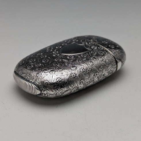 1876 British Antique Sterling Silver Vesta Case 33g Match Case Howard James