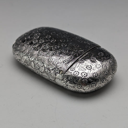 1876 British Antique Sterling Silver Vesta Case 33g Match Case Howard James