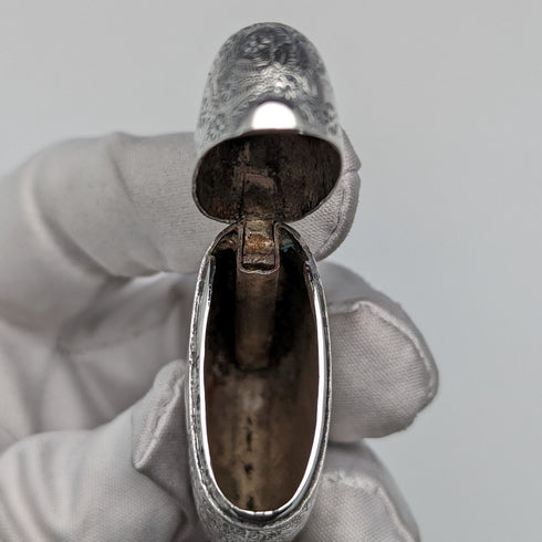 1876 British Antique Sterling Silver Vesta Case 33g Match Case Howard James