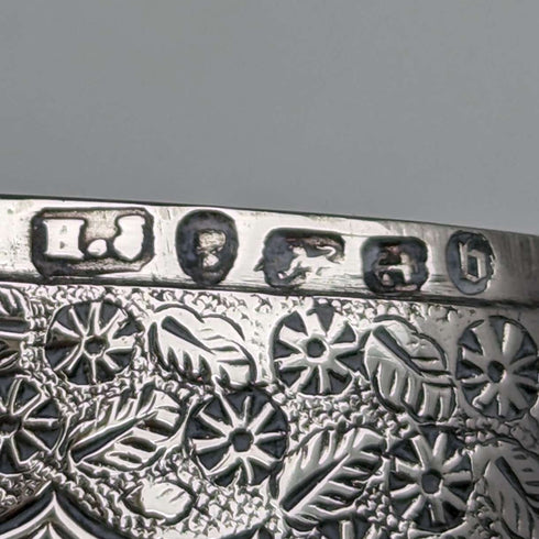1876 British Antique Sterling Silver Vesta Case 33g Match Case Howard James