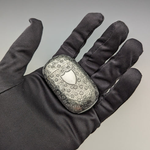 1876 British Antique Sterling Silver Vesta Case 33g Match Case Howard James