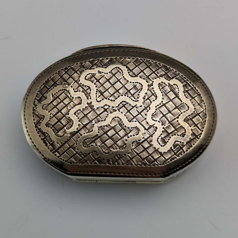 1819 British Antique Sterling Silver Vinaigrette with Sponge John Shaw