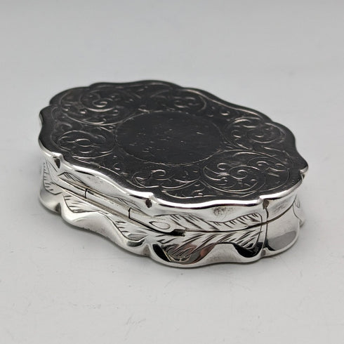 1894年 英国アンティーク 純銀製 ヴィネグレット George Unite