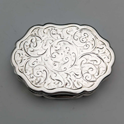 1894 British Antique Sterling Silver Vinaigrette George Unite