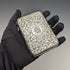 1897 British Antique Sterling Silver Double Door Card Case 122g Deakin and Francis