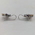 British Vintage Jewelry Diamond & Multi-Stone Flower Sterling Silver Earrings
