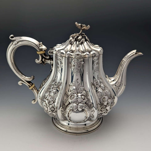 1873年 英国アンティーク シルバープレート製 ティー/コーヒーセット Elkington