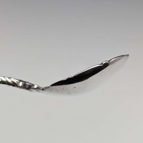 1901 British Antique Sterling Silver Tea Caddy Spoon Elly Isaac Miller