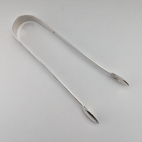 Circa 1800 British Antique Sterling Silver Sugar Tongs 33g Stephen Adams II