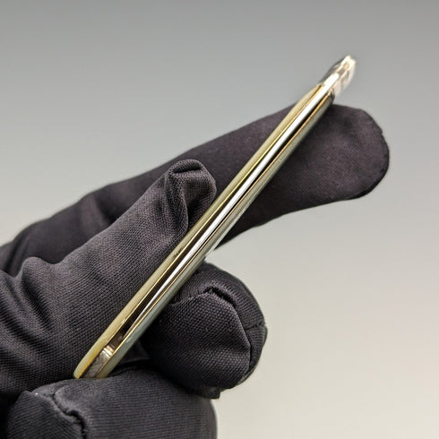 1834 年英國古董白色珍珠手柄純銀刀片小刀 Nathaniel Creswick