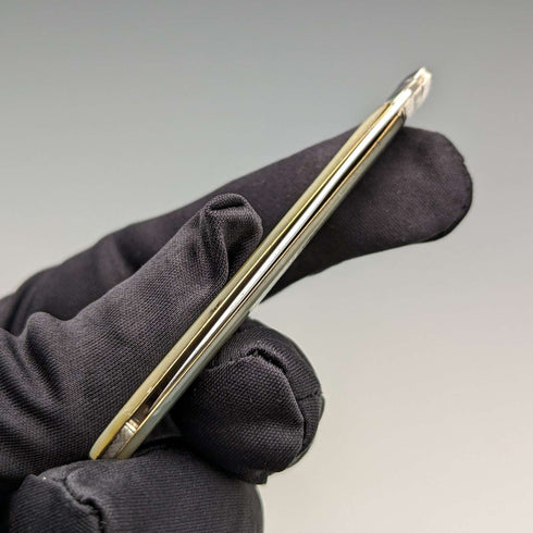 1834 British Antique White Pearl Handle Sterling Silver Blade Penknife Nathaniel Creswick