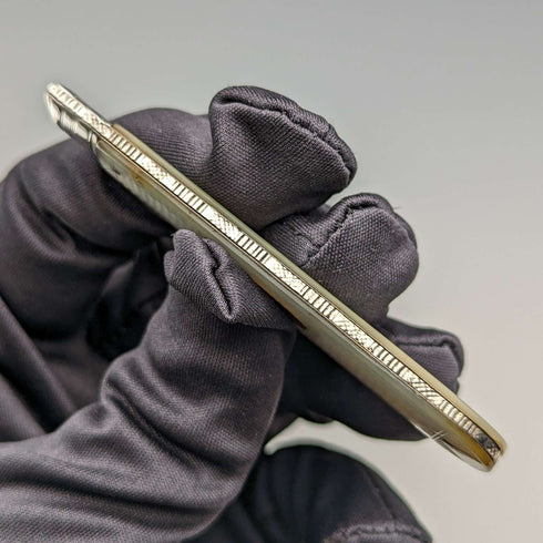 1834 British Antique White Pearl Handle Sterling Silver Blade Penknife Nathaniel Creswick