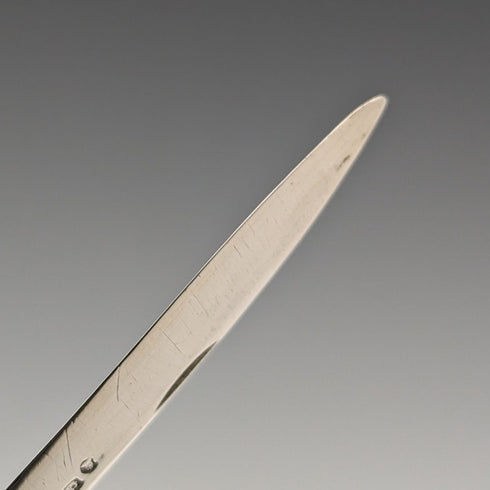 1834 年英國古董白色珍珠手柄純銀刀片小刀 Nathaniel Creswick